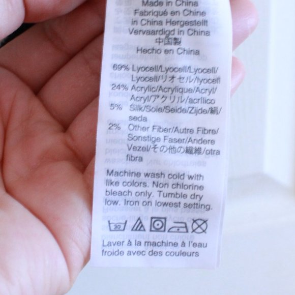 J. Crew Lyocell Silk Blend Sweater Lightweight Fine Gauge Stripe Short Sleeve - Picture 5 of 6